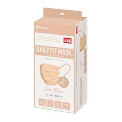 アイリスオーヤマ マスク 不織布 日本製 プリーツマスク 30枚入 ふつうサイズ デイリーフィット DAILY FIT 小顔 血色マスク チーク