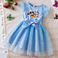 �f�B�Y�j�[ �q���� �����s�[�X ���̎q 90cm-130cm  �s���N �u���[ �l�C���B�[ 3�F ���킢�� �p�[�e�B�[  �v�����Z�X�t�@�b�V���� �L���[