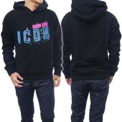 �����f���Z�[���I DSQUARED2 �f�B�[�X�N�G�A�[�h �p�[�J�[ �����Y �v���I�[�o�[ S79GU0110 S25516 �u���b�N