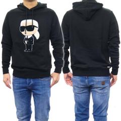 �����f���Z�[���I KARL LAGERFELD �J�[�� ���K�[�t�F���h �p�[�J�[ �����Y �v���I�[�o�[ �R�b�g�� ��100�� 705075 534950 �u���b�N