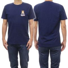 �����f���Z�[���I MOSCHINO UNDERWEAR ���X�L�[�m�A���_�[�E�F�A T�V���c �����Y ���� �N���[�l�b�N V1A0784 4410 �l�C�r�[