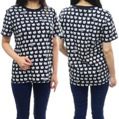 �����f���Z�[���I MOSCHINO UNDERWEAR ���X�L�[�m�A���_�[�E�F�A T�V���c ���f�B�[�X ���� �N���[�l�b�N V2A0707 9420 �u���b�N�~�z���C