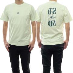 ���삨�������Z�[���I STONE ISLAND �X�g�[���A�C�����h T�V���c �����Y ���� �N���[�l�b�N �R�b�g�� ��100�� 2NS87 ���C�g�O���[��