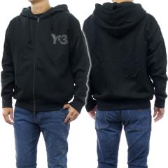 ���삨�������Z�[���I Y-3 ���C�X���[ �p�[�J�[ �����Y �W�b�v�A�b�v JE9278 / LOGO ZIP HODDIE �u���b�N