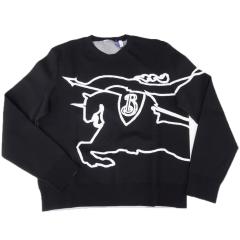 �����f���Z�[���I BURBERRY �o�[�o���[ �Z�[�^�[ �����Y �N���[�l�b�N �j�b�g 8095294 1 / AU24-MW-PAI �u���b�N