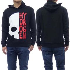 �����f���Z�[���I HYDROGEN �n�C�h���Q�� �p�[�J�[ �����Y �v���I�[�o�[ MH0006 / HALF SKULL HOODIE �u���b�N