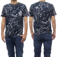 �����f���Z�[���I MOSCHINO UNDERWEAR ���X�L�[�m�A���_�[�E�F�A T�V���c �����Y ���� �N���[�l�b�N V1A0708 4412 �_�[�N�l�C�r�[