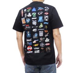 �����f���Z�[���I OFF-WHITE �I�t�z���C�g T�V���c �����Y ���� �N���[�l�b�N �R�b�g�� ��100�� OMAA027G23JER012 �u���b�N