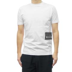 ���삨�������Z�[���I STONE ISLAND �X�g�[���A�C�����h T�V���c �����Y ���� �N���[�l�b�N �R�b�g�� ��100�� 2NS84 �z���C�g