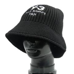 ADIDAS Y-3 �A�f�B�_�X���C�X���[ �����Y ���f�B�[�X �o�P�b�g�n�b�g JX8305 / Y-3 KNIT BUCKET �u���b�N 2025�H�~�V��