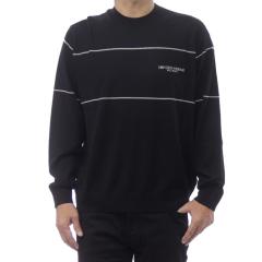 2025 �H�~�V��I EMPORIO ARMANI �G���|���I�A���}�[�j �Z�[�^�[ �����Y �N���[�l�b�N �j�b�g EM002796 AF14199 �u���b�N