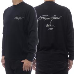 2025 �H�~�V��I EMPORIO ARMANI �G���|���I�A���}�[�j �Z�[�^�[ �����Y �N���[�l�b�N �j�b�g EM002796 AF14199 �u���b�N