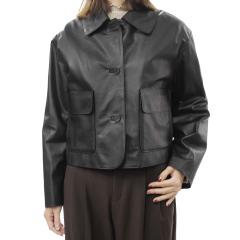 EMMETI �G�����e�B ���f�B�[�X���U�[�W���P�b�g BEATRICE CALF SKIN �u���b�N 2025�H�~�V��