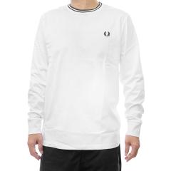�Z�[��AW FRED PERRY �t���b�h�y���[ T�V���c �����Y ���� �N���[�l�b�N ����T �R�b�g�� ��100�� M9602 / LS TWIN TIPPED T-SHIRT �z���C