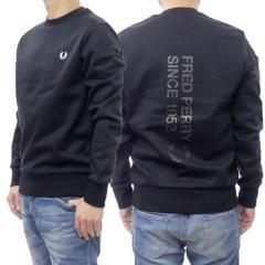 �Z�[��AW FRED PERRY �t���b�h�y���[ �����Y�g���[�i�[ M1369 / BOLD BRANDING CREWNECK SWEATSHIRT �u���b�N 