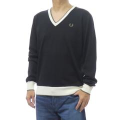 �Z�[��AW FRED PERRY �t���b�h�y���[ �Z�[�^�[ �����Y V�l�b�N�j�b�g K1316 / CONTRAST TIPPED JUMPER �u���b�N