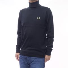 �Z�[��AW FRED PERRY �t���b�h�y���[ �����Y�^�[�g���l�b�N/�Z�[�^�[ K9552 / ROLLNECK JUMPER �u���b�N ��Ԑl�C���i