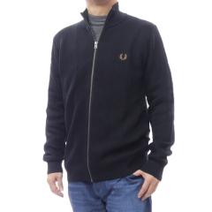 �Z�[��AW FRED PERRY �t���b�h�y���[ �����Y�W�b�v�A�b�v�J�[�f�B�K�� K1304 / TEXTURED ZIP THROUGH CARDIGAN �u���b�N 