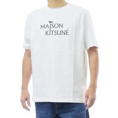 �Z�[��AW MAISON KITSUNE ���]���L�c�l T�V���c �����Y ���� �N���[�l�b�N �R�b�g�� ��100�� PM00115 KJ7025 /MAISON KITSUNE PILLAR COM