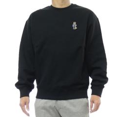 �Z�[��AW MAISON KITSUNE ���]���L�c�l �g���[�i�[ �����Y �R�b�g�� ��100�� PM00310 KM0341 / DRESSED FOX COMFORT SWEATSHIRT �u���b�N