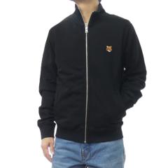 �Z�[��AW MAISON KITSUNE ���]���L�c�l �����Y �W�b�v�A�b�v�X�E�F�b�g PM02134 KM0340 / FOX HEAD ZIPPED REGULAR SWEATSHIRT �u���b�N