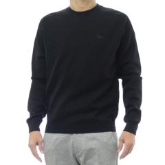 �Z�[��AW MAISON KITSUNE ���]���L�c�l �Z�[�^�[ �����Y �N���[�l�b�N �j�b�g PM00813 KT1168 / TECHNICAL MERINO JUMPER �u���b�N