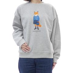 �Z�[��AW MAISON KITSUNE ���]���L�c�l �g���[�i�[ ���f�B�[�X �R�b�g�� ��100�� PW00316 KM0341 / DRESSED FOX COMFORT SWEATSHIRT �O��