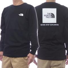 THE NORTH FACE �m�[�X�t�F�C�X T�V���c �����Y ���� �N���[�l�b�N ����T NF0A87NN / M L/S BOX NSE TEE �u���b�N ��Ԑl�C���i