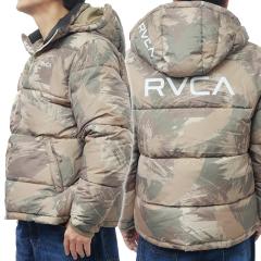 �Z�[��AW RVCA ���[�J �����Y���ȃu���]�� BF042760 / BACK PRINT PUFFER JKT �J�[�L�n�}���`�J���[