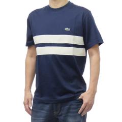 �Z�[��SS LACOSTE ���R�X�e T�V���c �����Y ���� �N���[�l�b�N �R�b�g�� ��100�� TH9769 �l�C�r�[