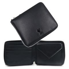 AMI PARIS �A�~�p���X ���E���h�t�@�X�i�[��܂���z�i���K����t���j USL704.AL0138 �u���b�N 2026�t�ĐV��