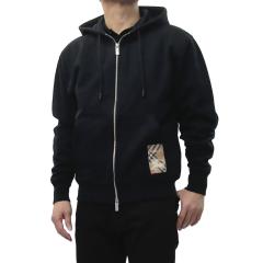 BURBERRY �o�[�o���[ �����Y �W�b�v�A�b�v �p�[�J�[ 81022761 / SP25-MW-FOR-2.6.120 �u���b�N 2026�t�ĐV��