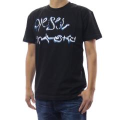 DIESEL �f�B�[�[�� �����Y�N���[�l�b�NT�V���c A20511 0QIAM / T-NORM-V8 �u���b�N 2026�t�ĐV��