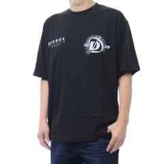 DIESEL �f�B�[�[�� T�V���c �����Y �N���[�l�b�NT�V���c ���� ��100�� A22505 0WICU / T-BOGGY-V6 �u���b�N 2026�t�ĐV��