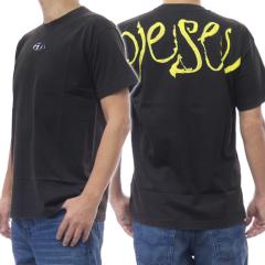 DIESEL �f�B�[�[�� �����Y�N���[�l�b�NT�V���c A20957 0QMBX / T-MORM-V9 �u���b�N 2026�t�ĐV��