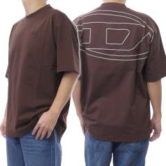 DIESEL �f�B�[�[�� �����Y�N���[�l�b�NT�V���c A11302 0HGAM / T-BOGGY-MEGOVAL-D �u���E�� 2026�t�ĐV��