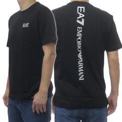 EMPORIO ARMANI �G���|���I�A���}�[�j EA7 �����Y�N���[�l�b�NT�V���c 7M000567 AF10375 �u���b�N 2026�t�ĐV��