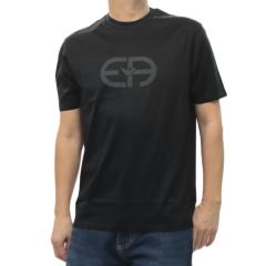 EMPORIO ARMANI �G���|���I�A���}�[�j �����Y �N���[�l�b�NT�V���c EM004581 AF10017 �u���b�N 2026�t�ĐV��