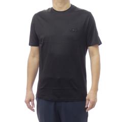 EMPORIO ARMANI �G���|���I�A���}�[�j T�V���c �����Y �N���[�l�b�NT�V���c ���� EM004585 AF10017 �u���b�N 2026�t�ĐV��