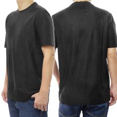 EMPORIO ARMANI �G���|���I�A���}�[�j �����Y �N���[�l�b�NT�V���c EM004644 AF23458 �u���b�N 2026�t�ĐV��