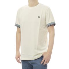 FRED PERRY �t���b�h�y���[ T�V���c �����Y �N���[�l�b�NT�V���c ���� �g�b�v�X M2396 / TWIN TIPPED CUFF T-SHIRT �A�C�{���[ 2026�t��