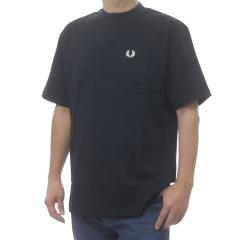 FRED PERRY �t���b�h�y���[ T�V���c �����Y �N���[�l�b�NT�V���c ���� �g�b�v�X M2408 / POCKET DETAIL T-SHIRT �u���b�N 2026�t�ĐV��