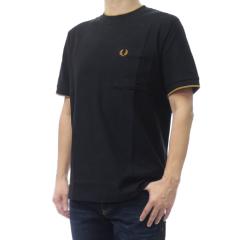 FRED PERRY �t���b�h�y���[ �����Y�N���[�l�b�NT�V���c M2395 / POCKET DETAIL PIQUE T-SHIRT �u���b�N 2026�t�ĐV��