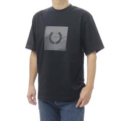 FRED PERRY �t���b�h�y���[ T�V���c �����Y �N���[�l�b�NT�V���c ���� �g�b�v�X M2404 / BOX GRAPHIC T-SHIRT �u���b�N 2026�t�ĐV��
