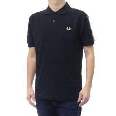 FRED PERRY �t���b�h�y���[ �����Y���̎q�|���V���c M2304 / CROSS TAPE POLO SHIRT �u���b�N 2026�t�ĐV��