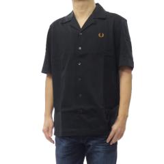 FRED PERRY �t���b�h�y���[ �����Y�����J�W���A���V���c M1745 / COMPRESS ME SH REVERE COLLAR SH �u���b�N 2026�t�ĐV��