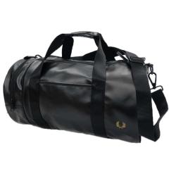 FRED PERRY �t���b�h�y���[ �����Y�o�����o�b�O L7260 / TONAL CLASSIC BARREL BAG �u���b�N ��Ԑl�C���i