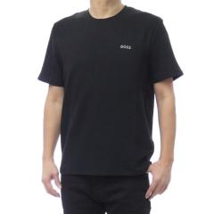 HUGO BOSS �q���[�S�{�X �����Y�N���[�l�b�NT�V���c 50535891 10269584 / Waffle T-Shirt �u���b�N 2026�t�ĐV��
