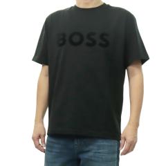 HUGO BOSS �q���[�S�{�X T�V���c �����Y �N���[�l�b�NT�V���c ���� 50553636 10273332/TS-Iconic Logo �u���b�N 2026�t�ĐV��