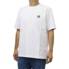 MAISON KITSUNE ���]���L�c�l T�V���c �����Y �N���[�l�b�NT�V���c ���� ��100�� PM00108KJ7025 / FOX HEAD COMFORT TEE-SHIRT �z���C�g 